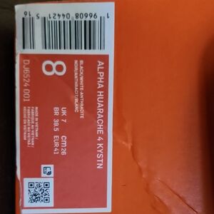 Nike BASEBALL CLEATS Alpha Huarache 4 Kystn in Black and White